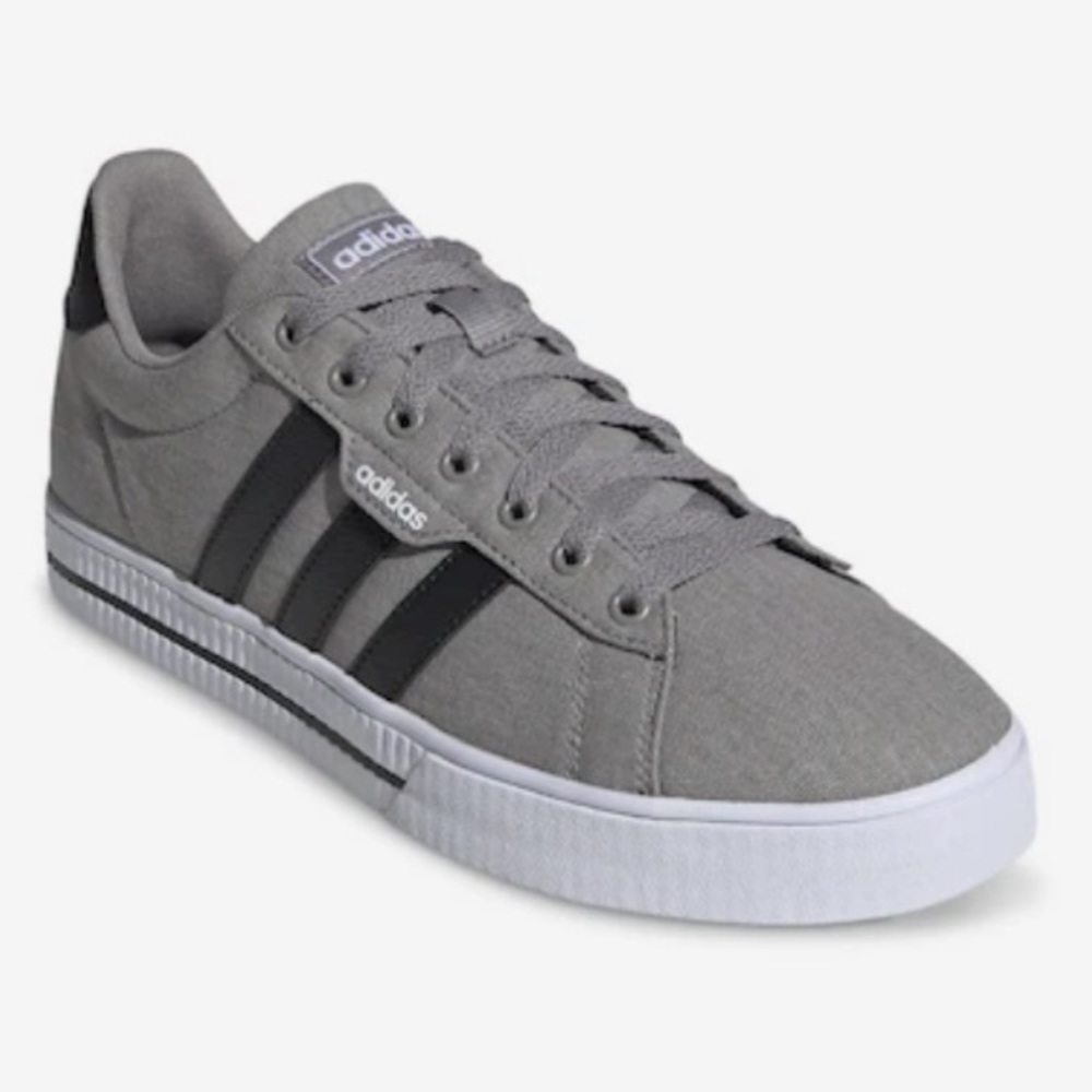 Adidas Daily 3.0 Sneakers Men’s US size 14 Grey Canvas, NWT NIB Style FW3270.